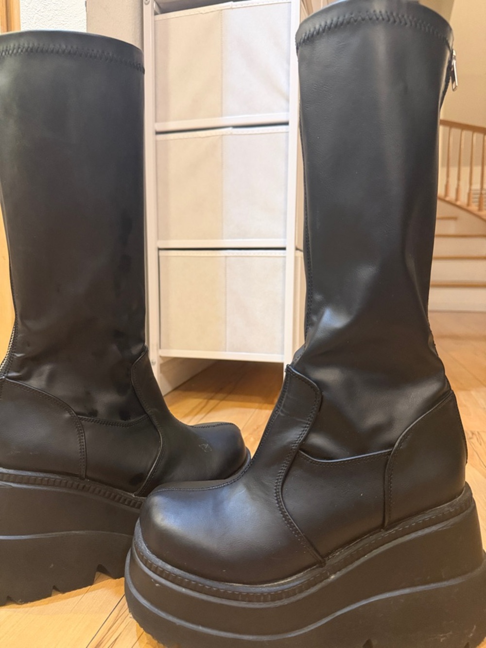 Demonia Black Platform rave boots - Picture 3 of 4